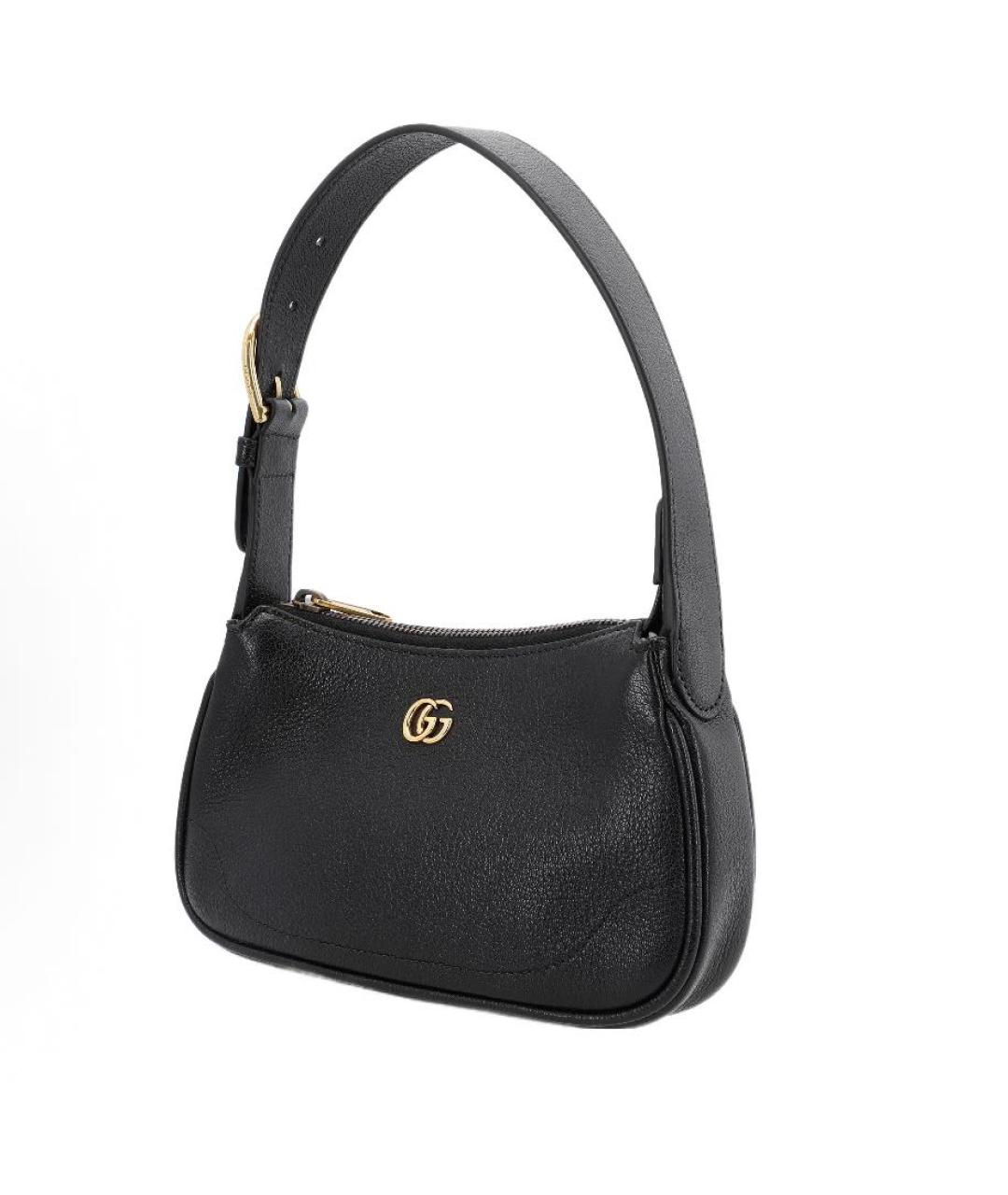 GUCCI Черная кожаная сумка через плечо, фото 2