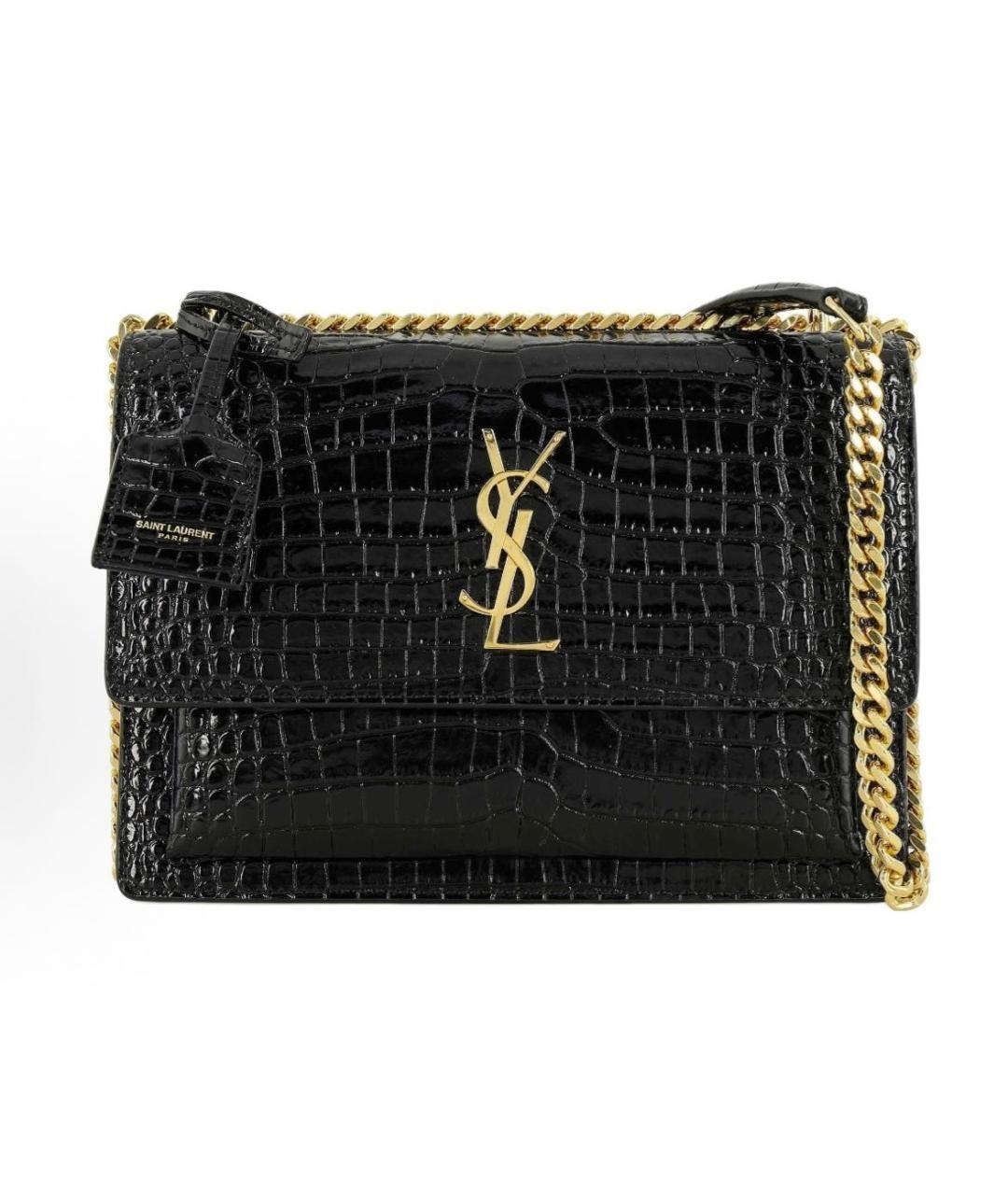 SAINT LAURENT Черная сумка через плечо, фото 9