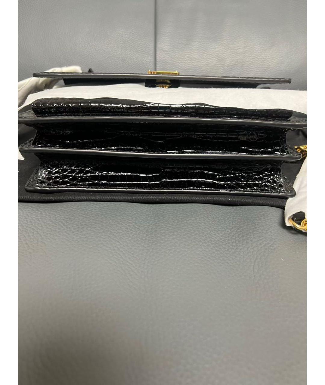 SAINT LAURENT Черная сумка через плечо, фото 4