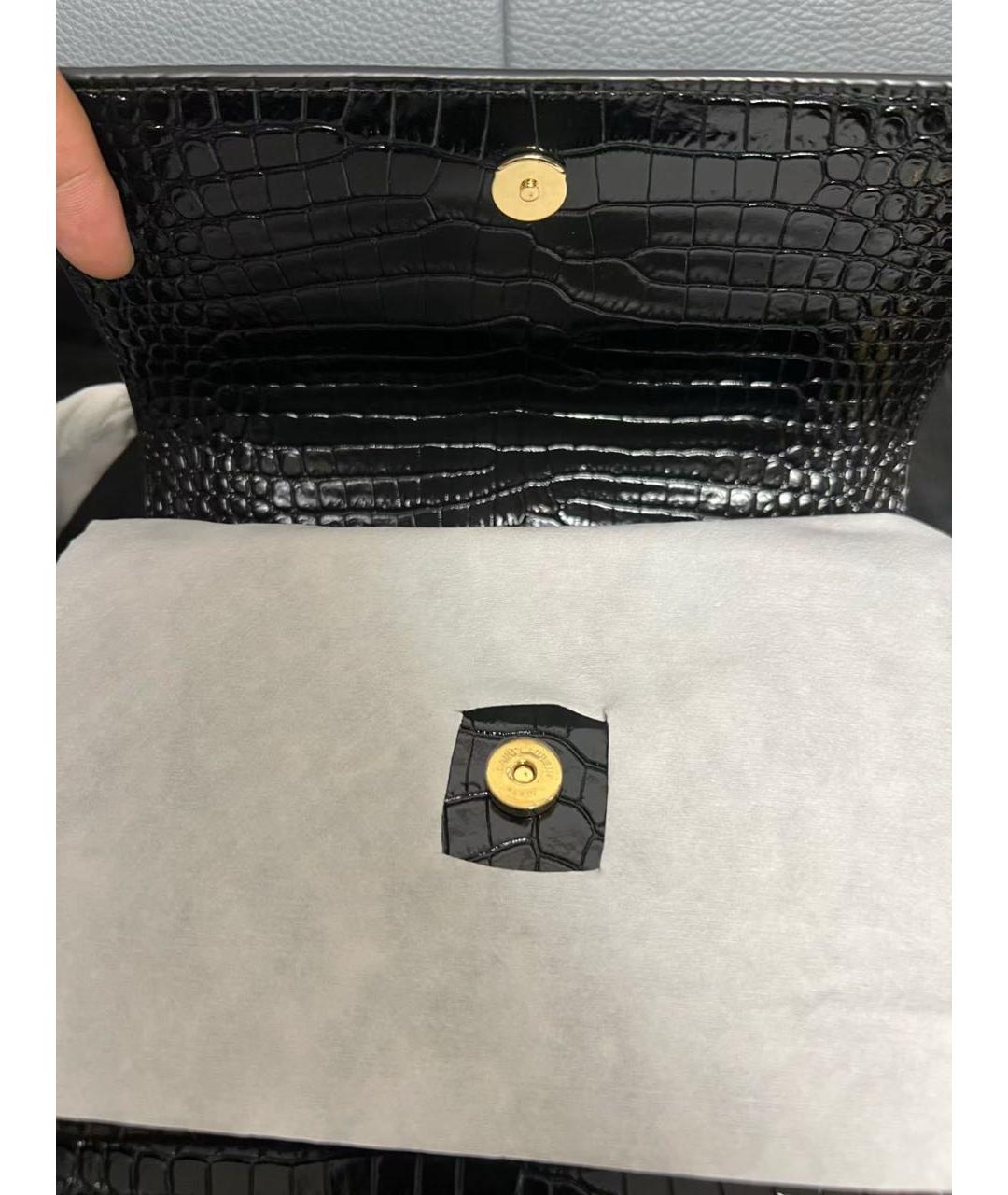 SAINT LAURENT Черная сумка через плечо, фото 5