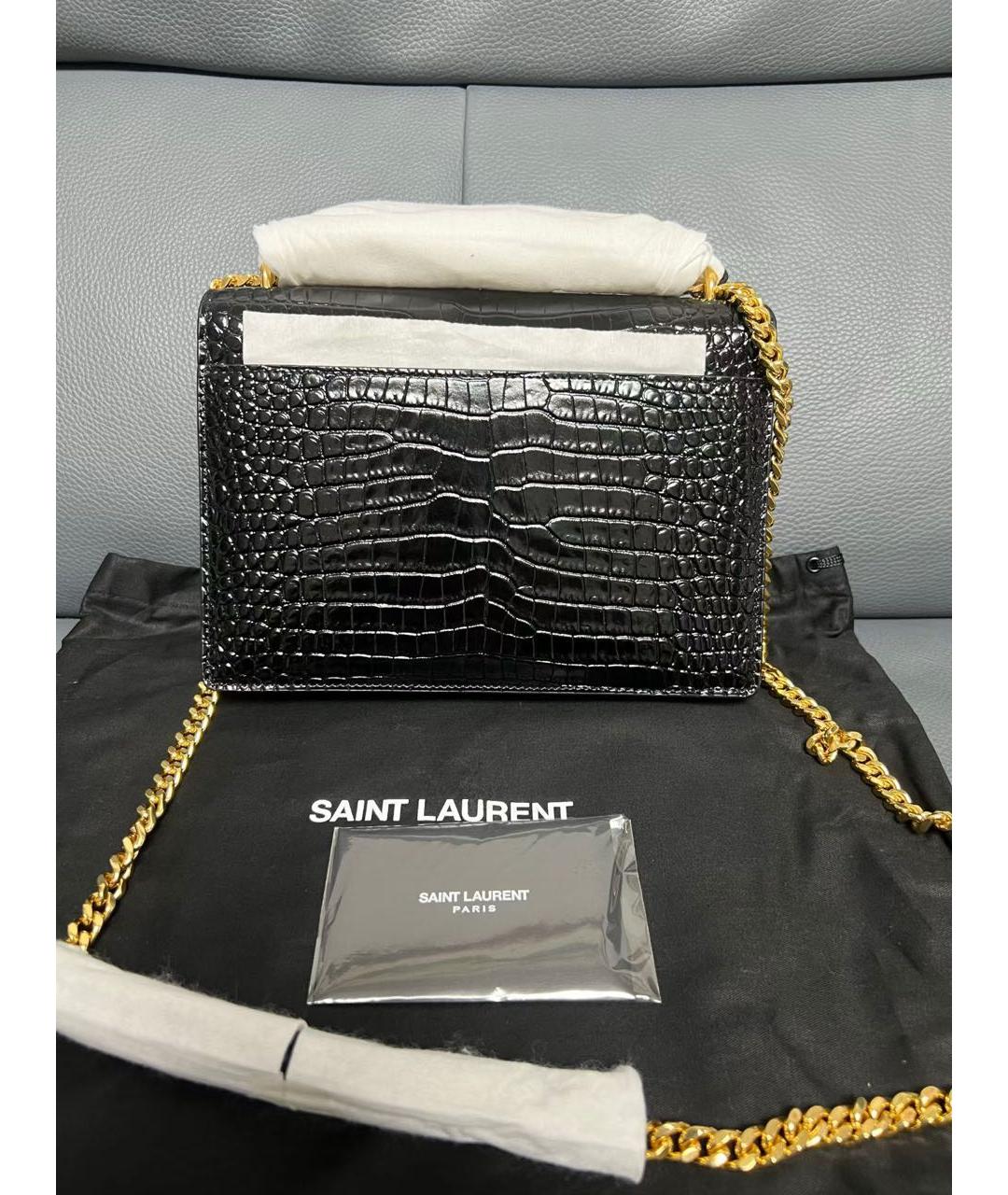 SAINT LAURENT Черная сумка через плечо, фото 3