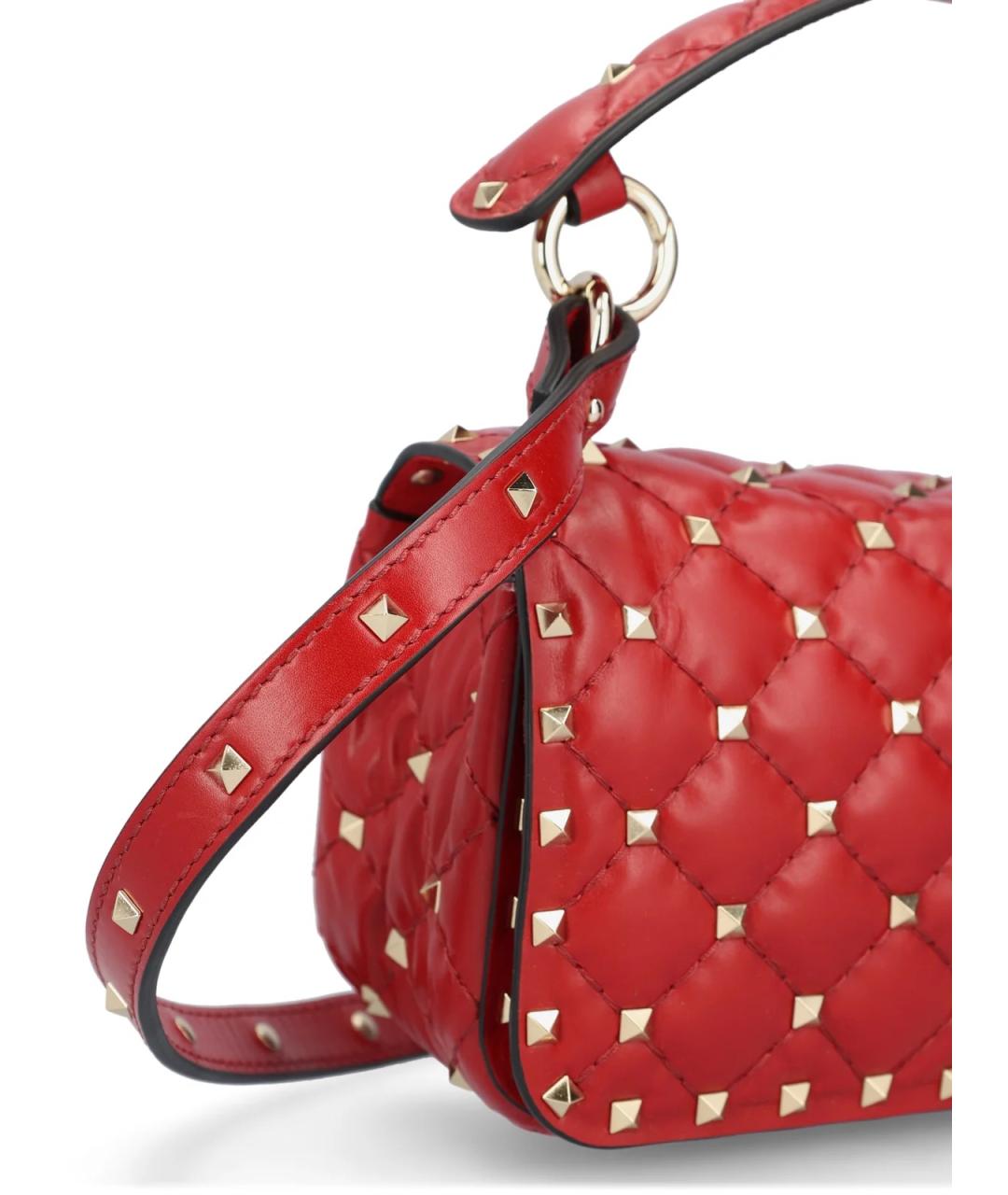 VALENTINO Красная кожаная сумка через плечо, фото 7