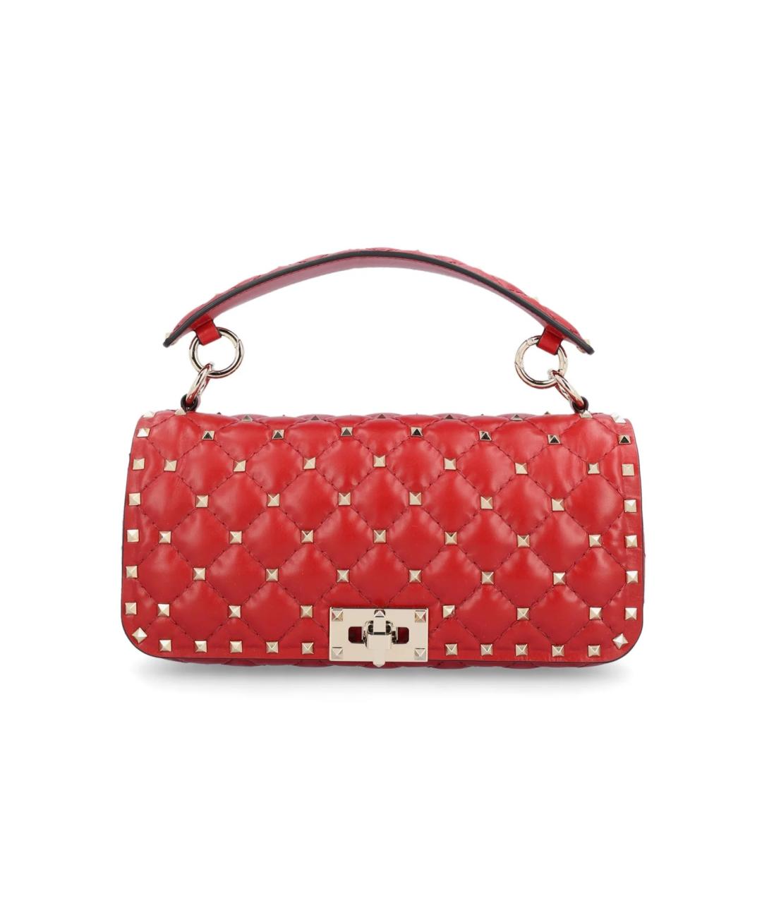 VALENTINO Красная кожаная сумка через плечо, фото 5