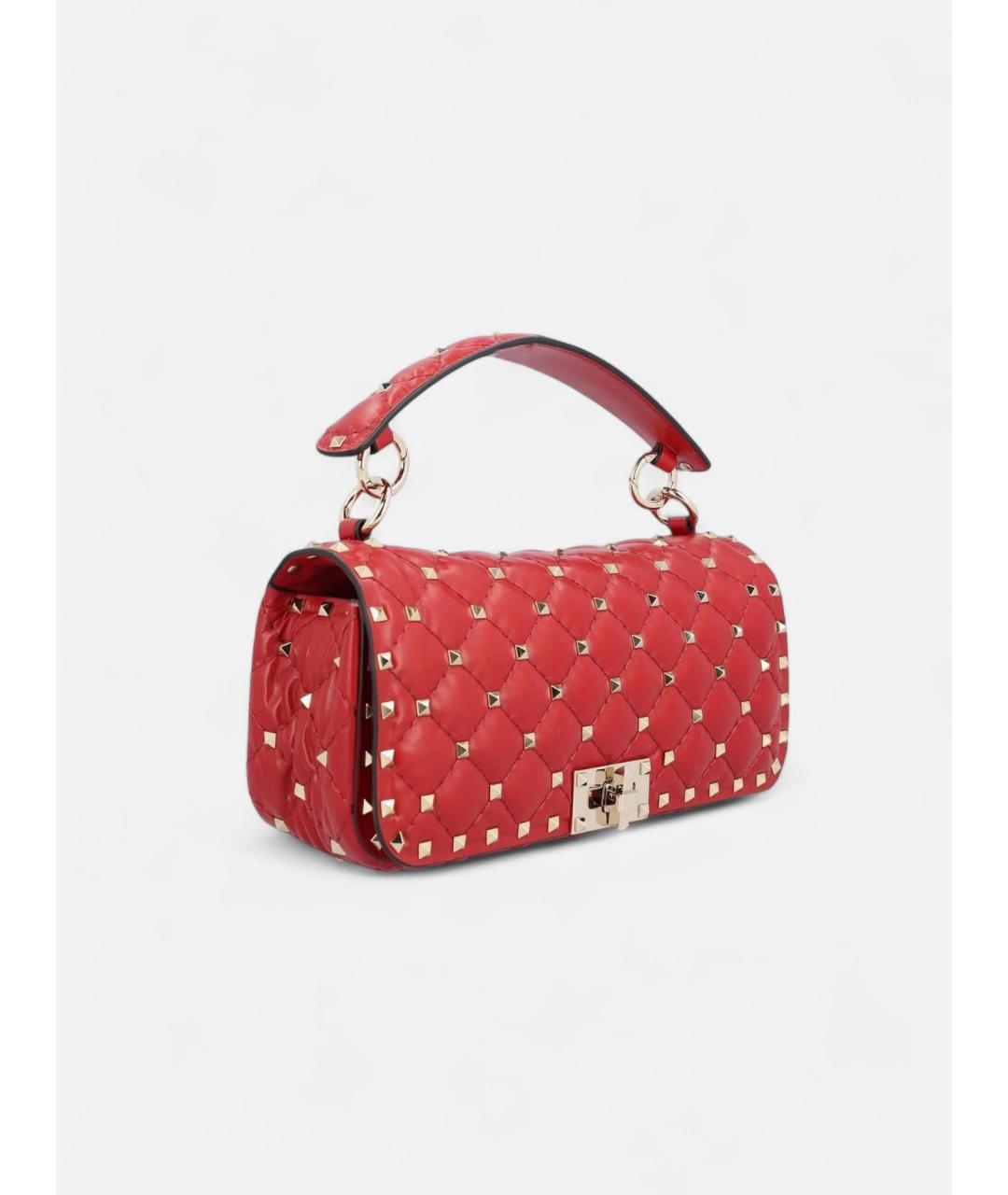 VALENTINO Красная кожаная сумка через плечо, фото 2