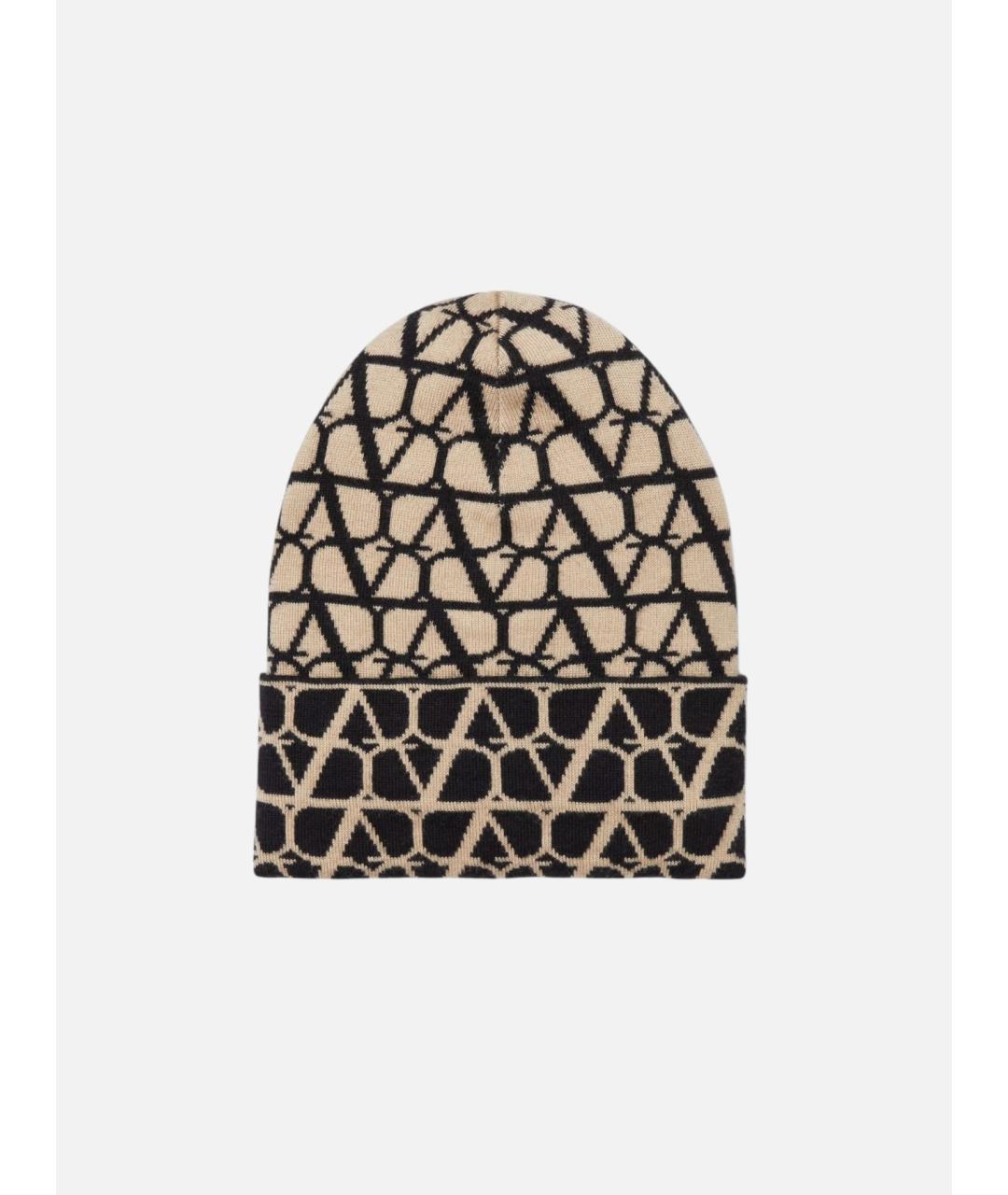 VALENTINO Бежевая кашемировая шапка, фото 1