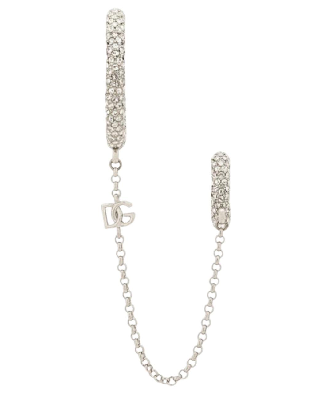 DOLCE&GABBANA Серебряные металлические серьги, фото 1