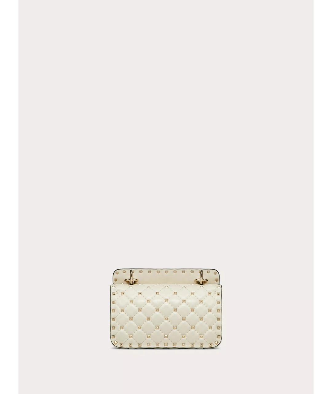 VALENTINO Белая кожаная сумка через плечо, фото 3