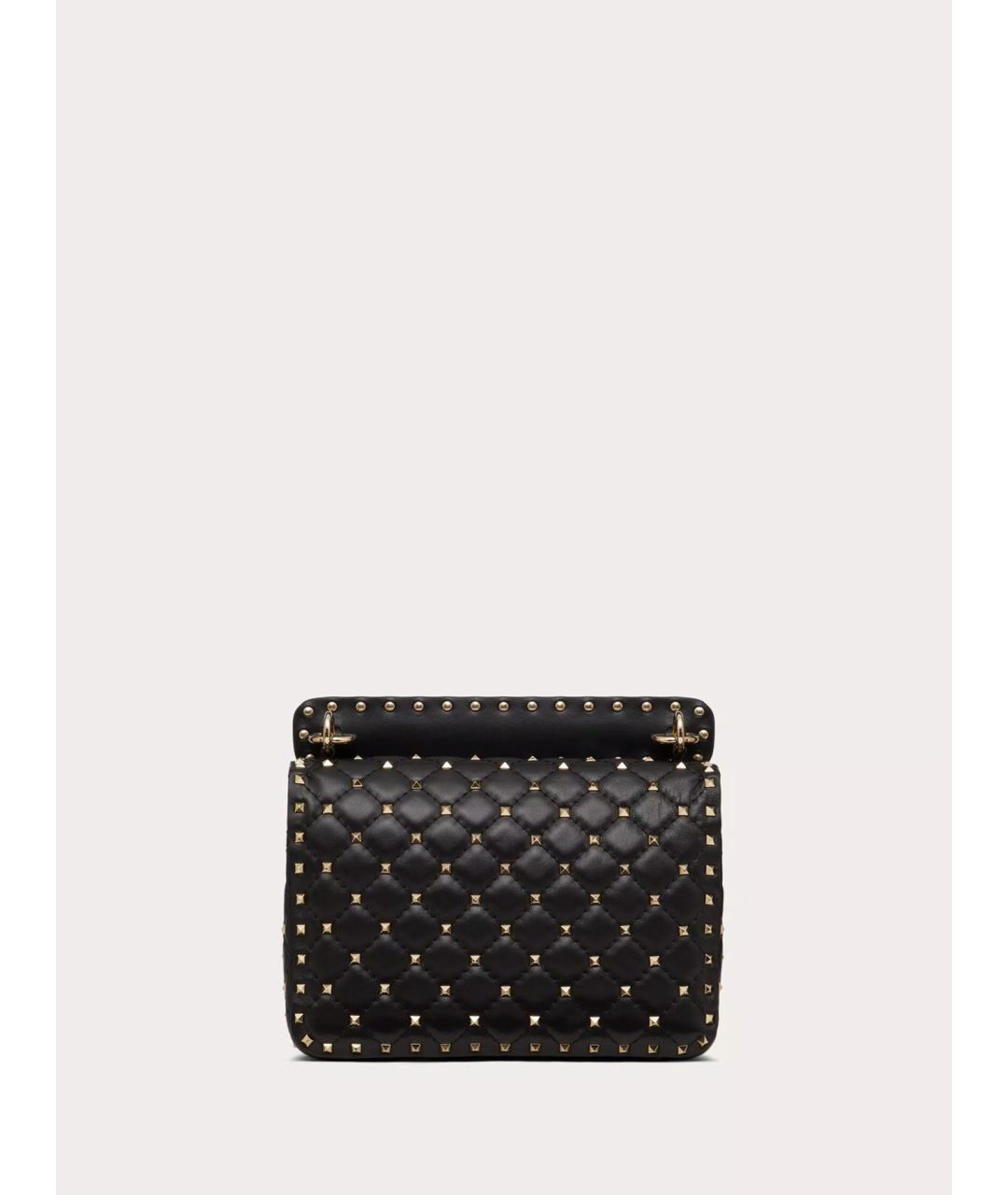 VALENTINO Черная кожаная сумка через плечо, фото 4