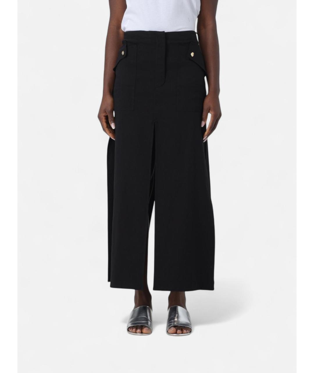 PINKO Черная вискозная юбка макси, фото 3