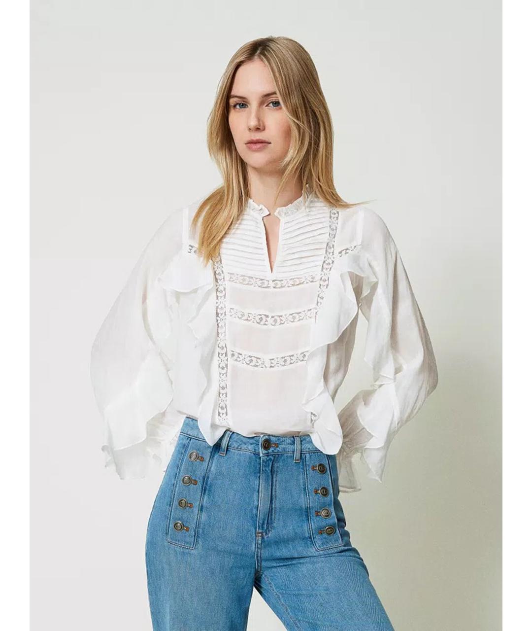 TWIN-SET Белая блузы, фото 2