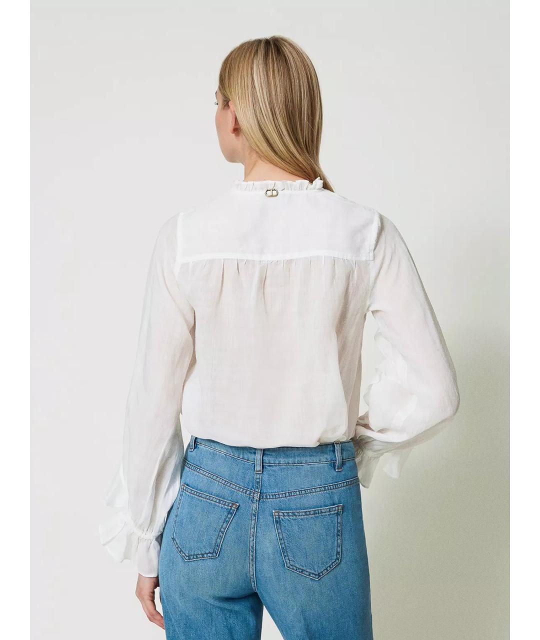 TWIN-SET Белая блузы, фото 3
