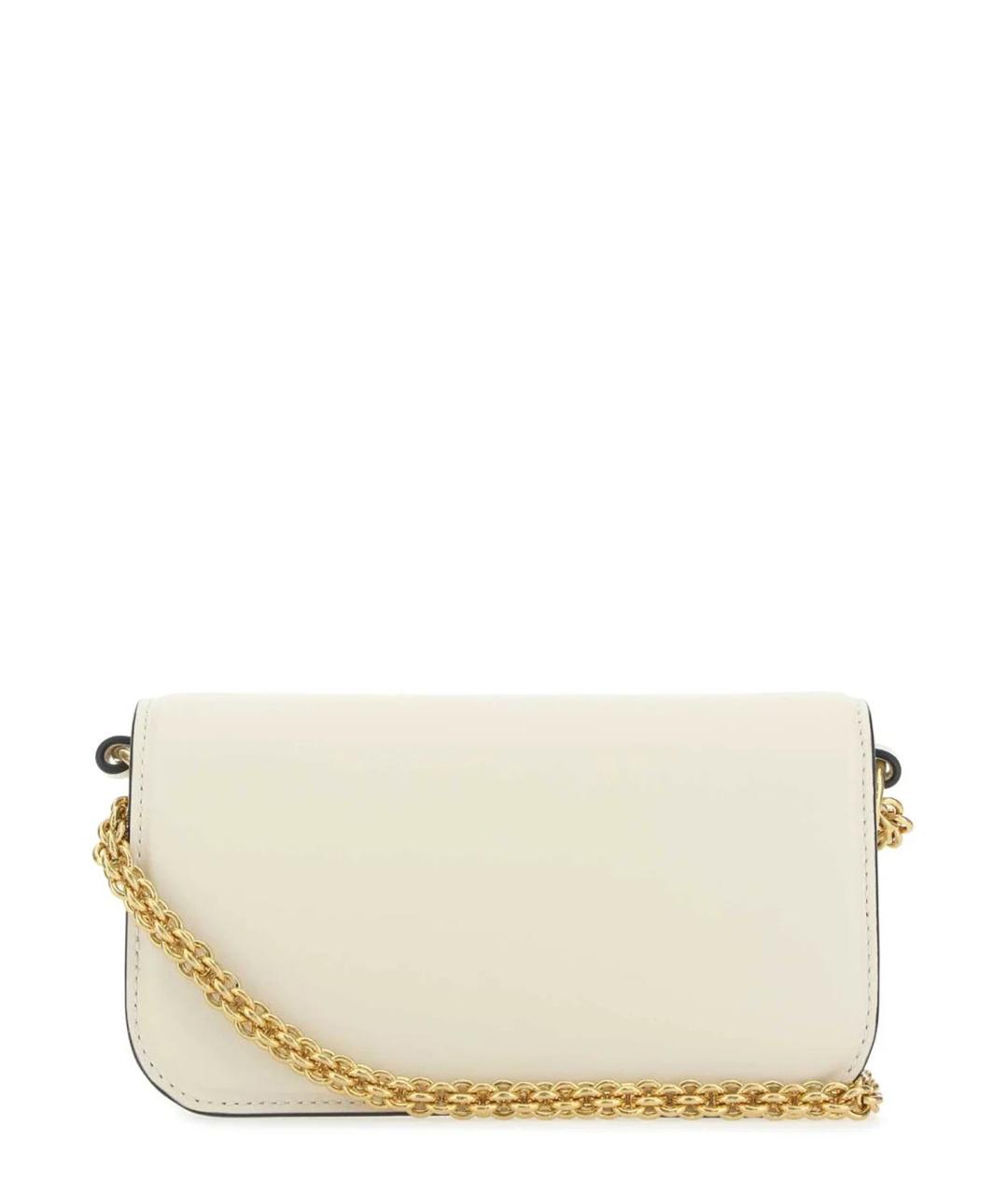 VALENTINO Белая кожаная сумка через плечо, фото 3