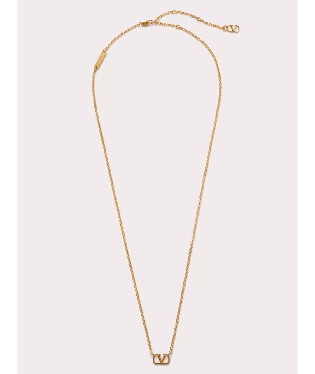 VALENTINO Золотое латунное колье, фото 2