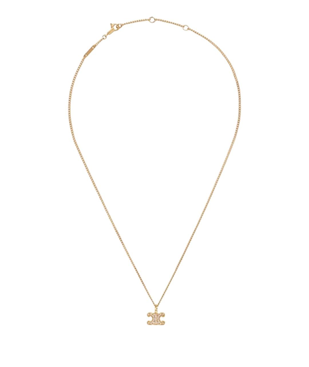 CELINE Золотая металлическая подвеска, фото 1