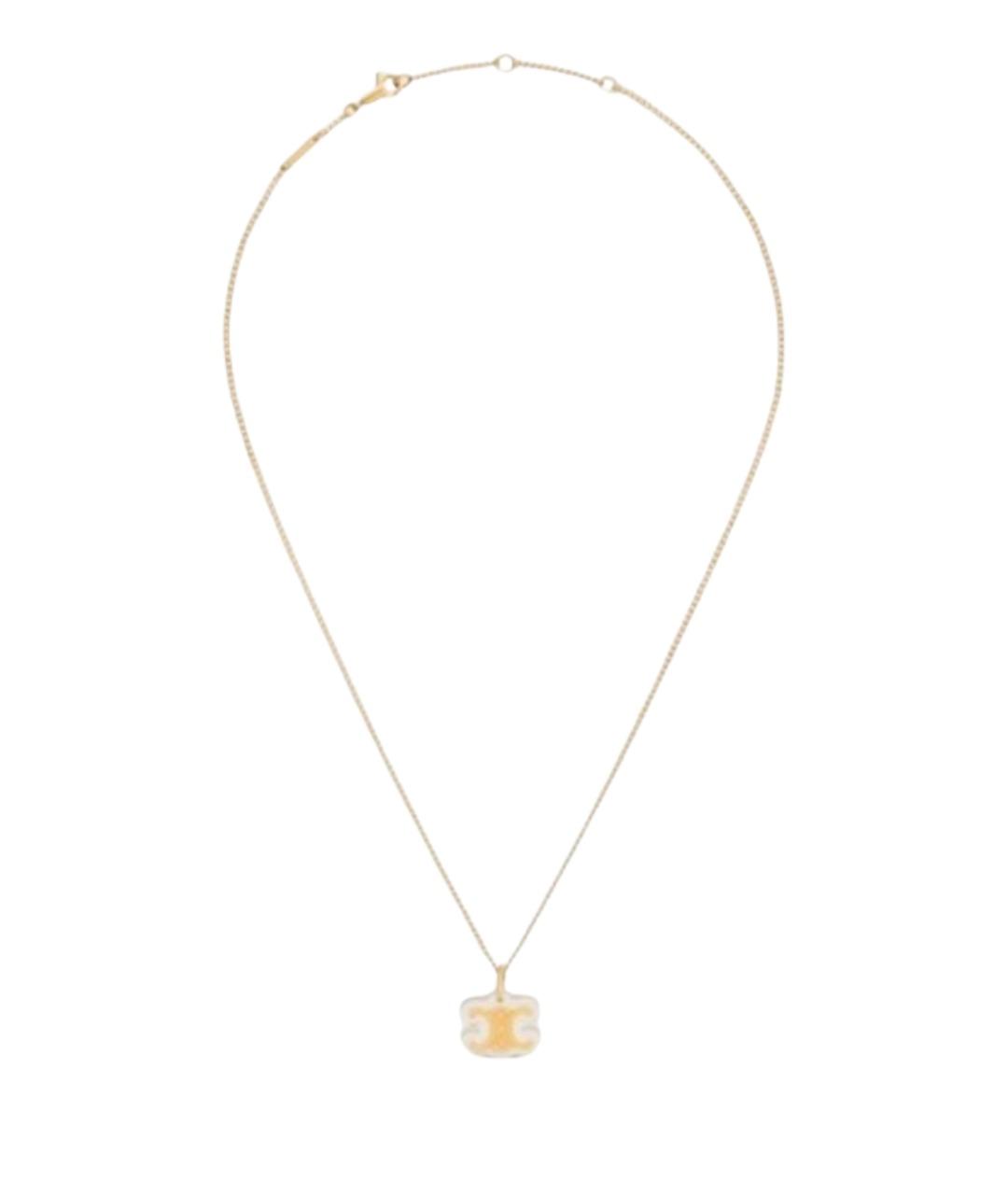 CELINE Золотая металлическая подвеска, фото 1