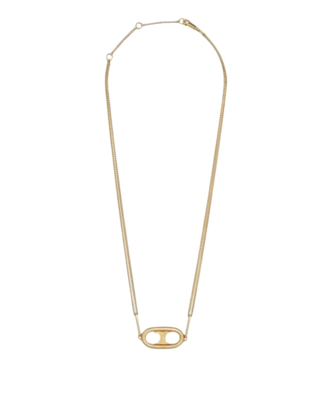 CELINE Золотая металлическая подвеска, фото 1