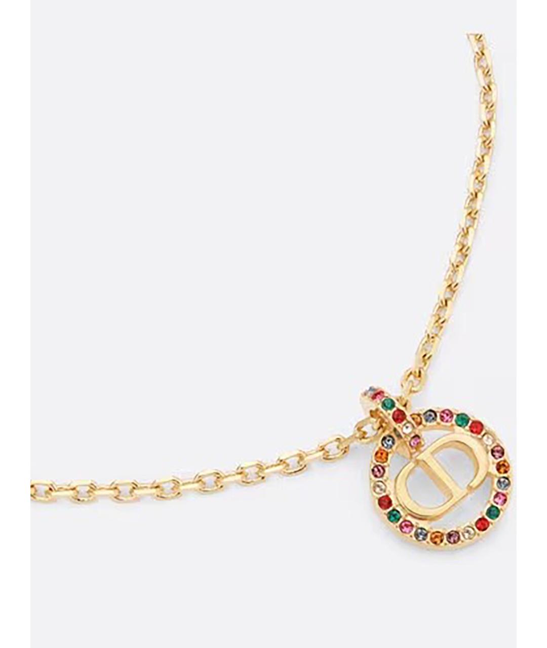 CHRISTIAN DIOR Золотая металлическая подвеска, фото 2