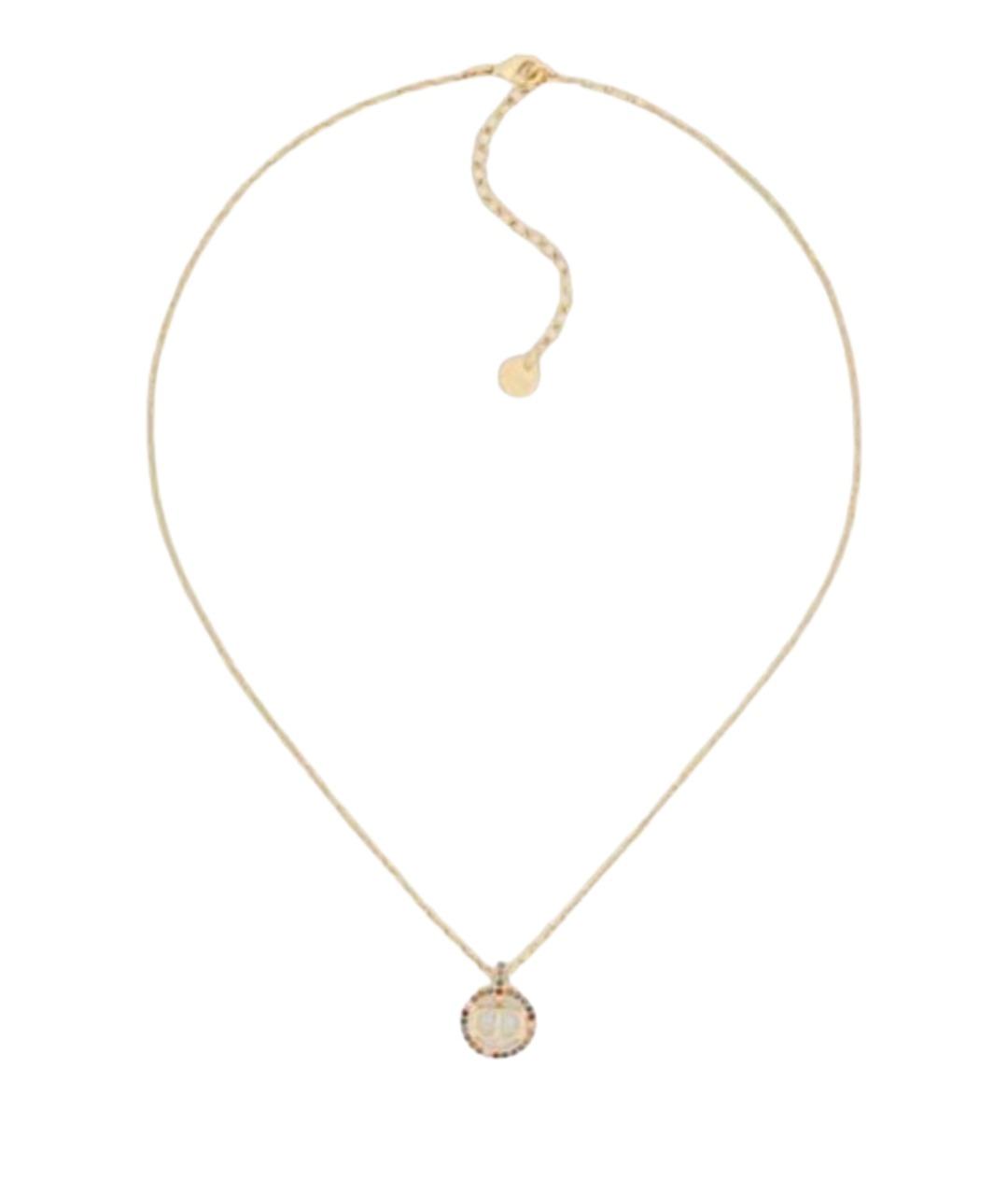 CHRISTIAN DIOR Золотая металлическая подвеска, фото 1