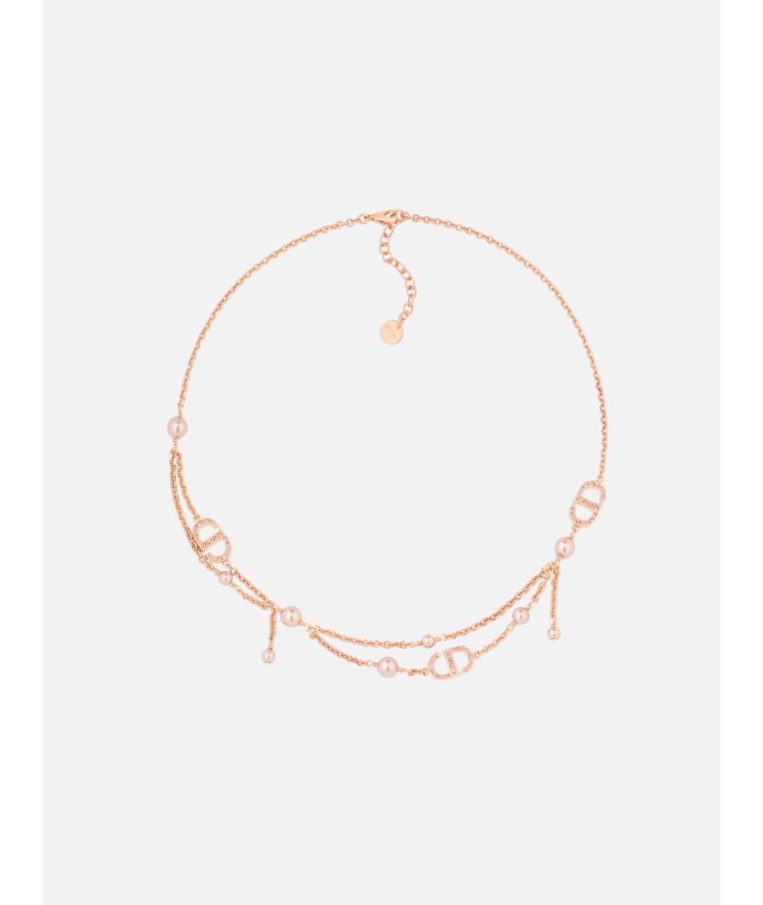 CHRISTIAN DIOR Золотое металлическое колье, фото 4