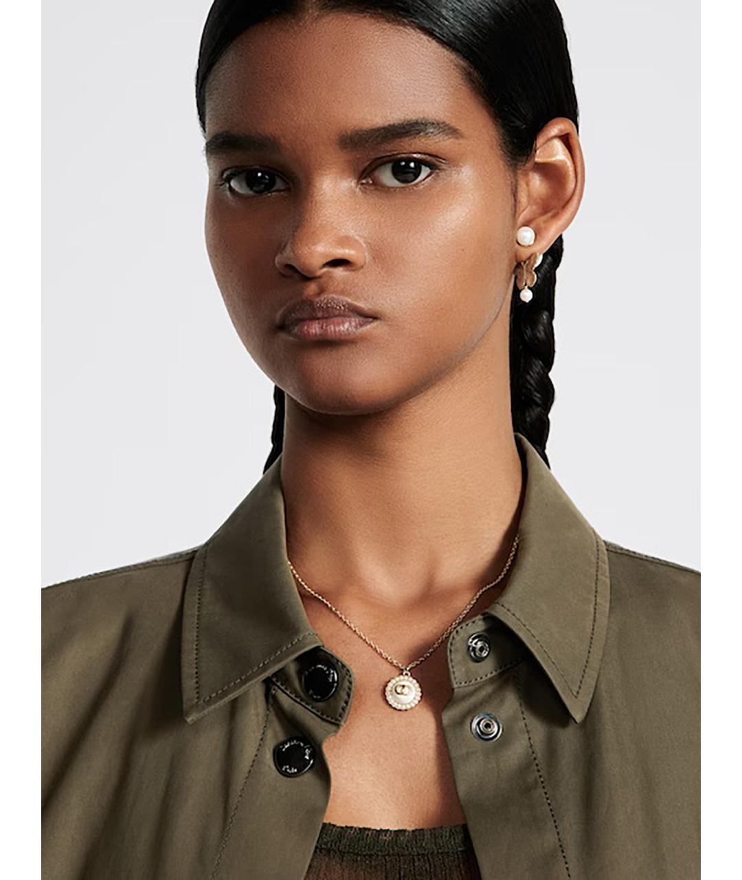 CHRISTIAN DIOR Золотая металлическая подвеска, фото 3