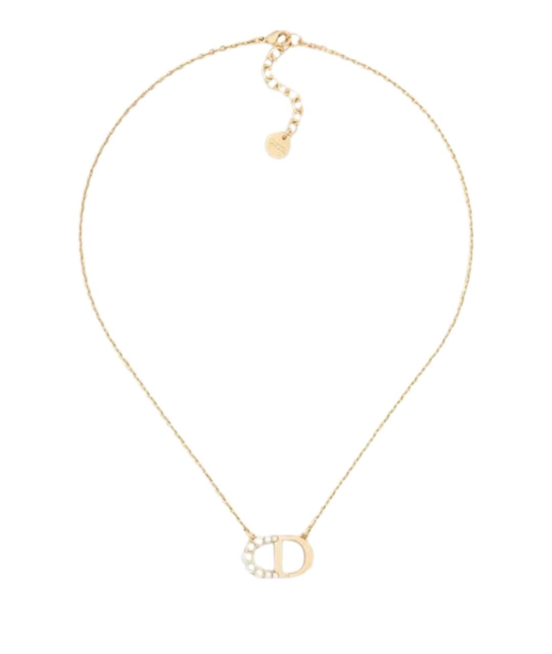 CHRISTIAN DIOR Золотая металлическая подвеска, фото 1