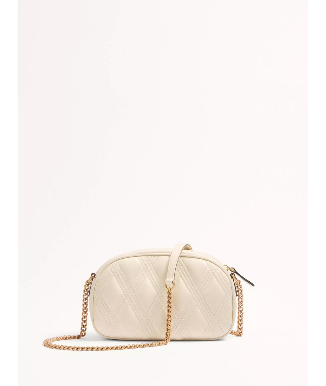 VALENTINO Бежевая кожаная сумка через плечо, фото 4