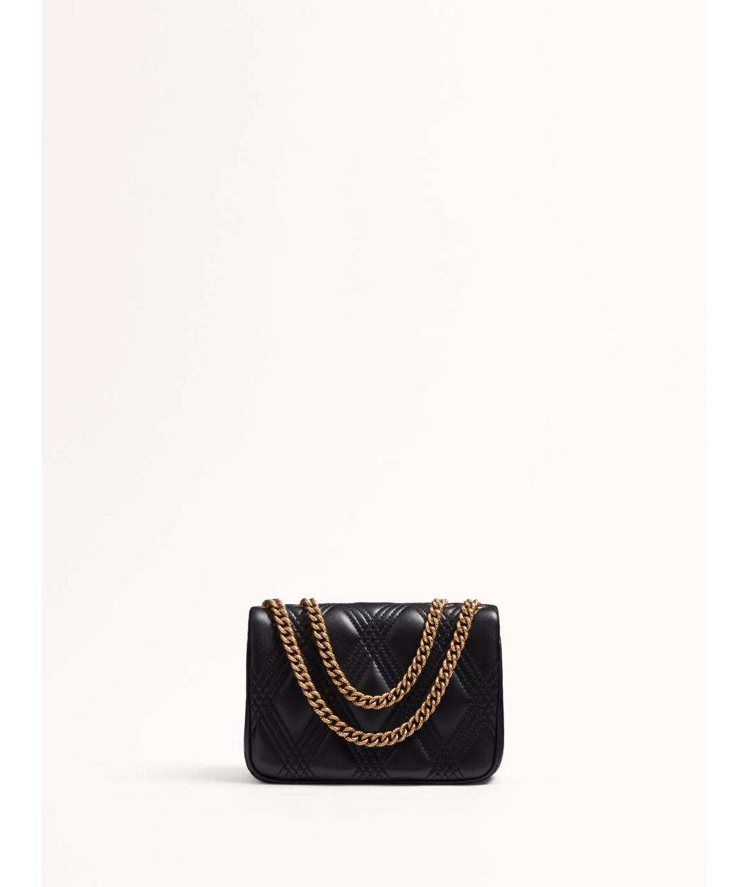 VALENTINO Черная кожаная сумка через плечо, фото 4