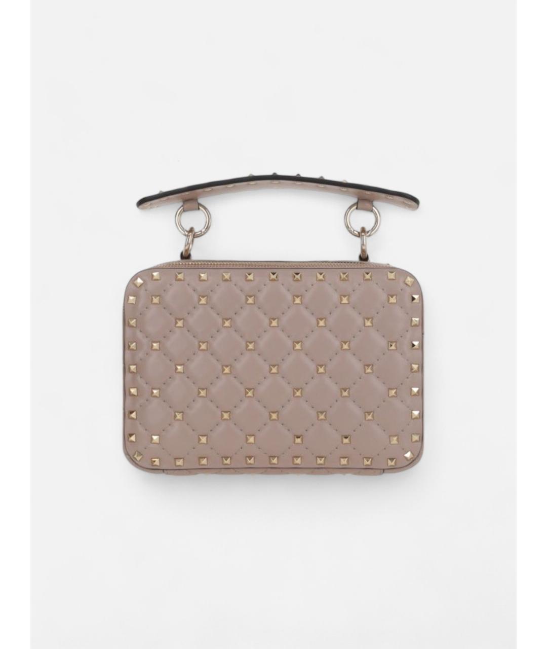 VALENTINO Розовая кожаная сумка через плечо, фото 3