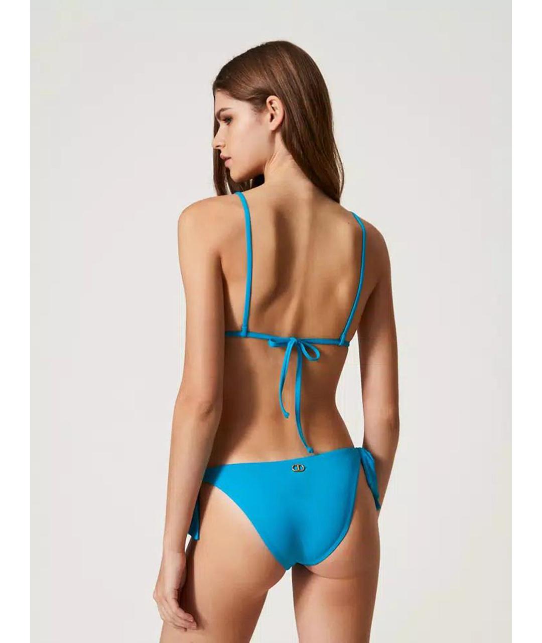 TWIN-SET Голубой полиамидовый купальник, фото 4