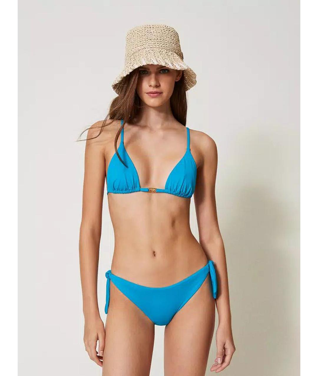 TWIN-SET Голубой полиамидовый купальник, фото 2