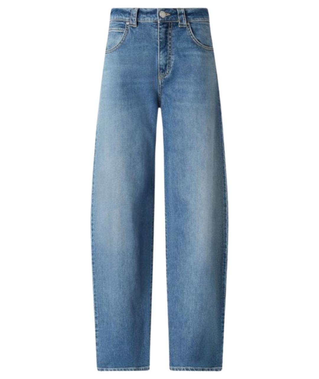 PINKO Голубые хлопковые прямые джинсы, фото 1