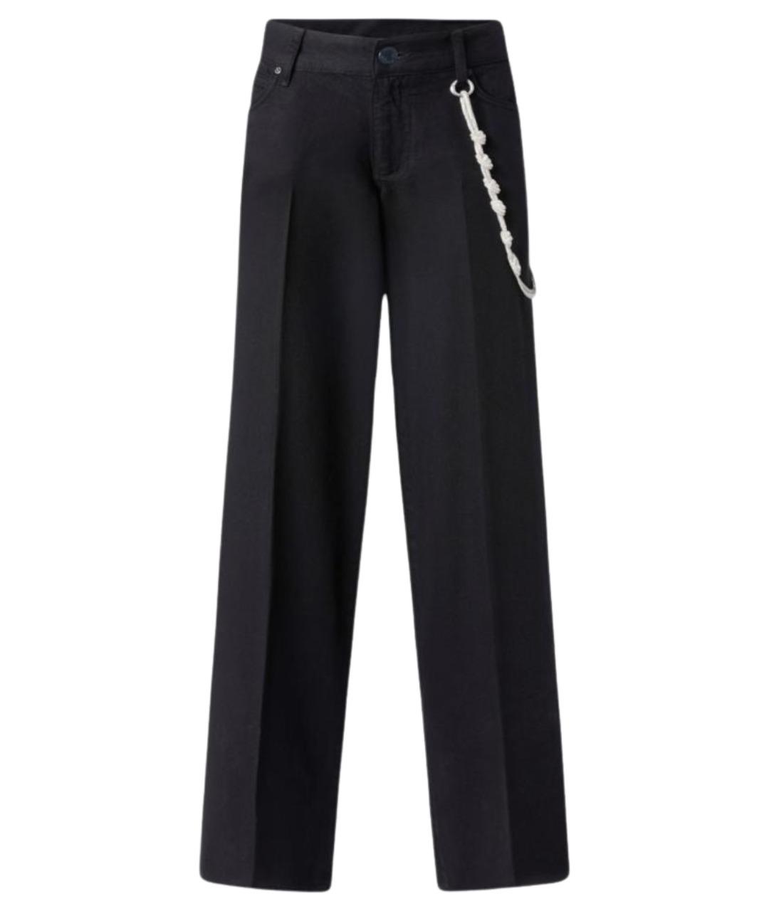 PINKO Черные хлопковые прямые джинсы, фото 1