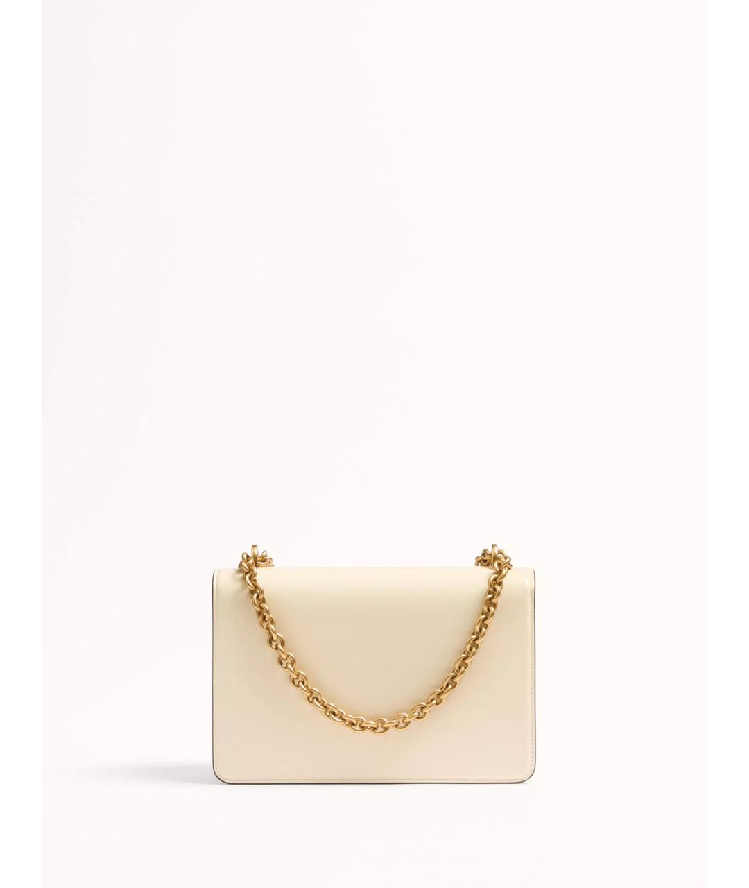 VALENTINO Белая кожаная сумка через плечо, фото 4