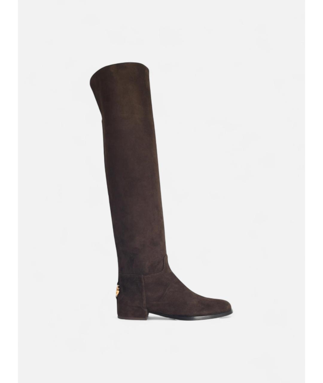 DOLCE&GABBANA Замшевые ботфорты, фото 4