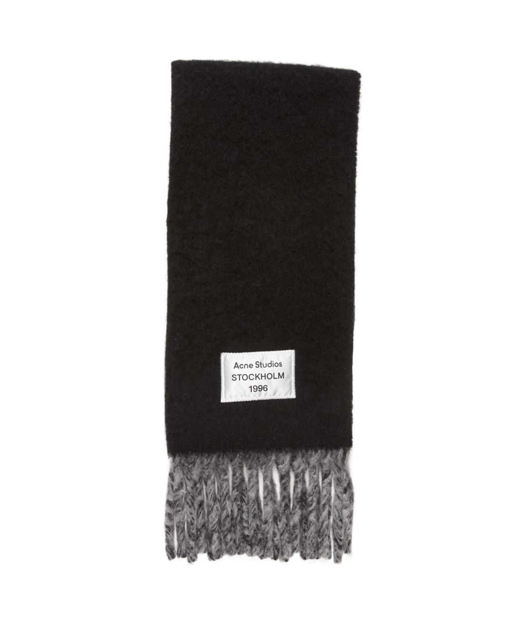 ACNE STUDIOS Серый шарф, фото 1