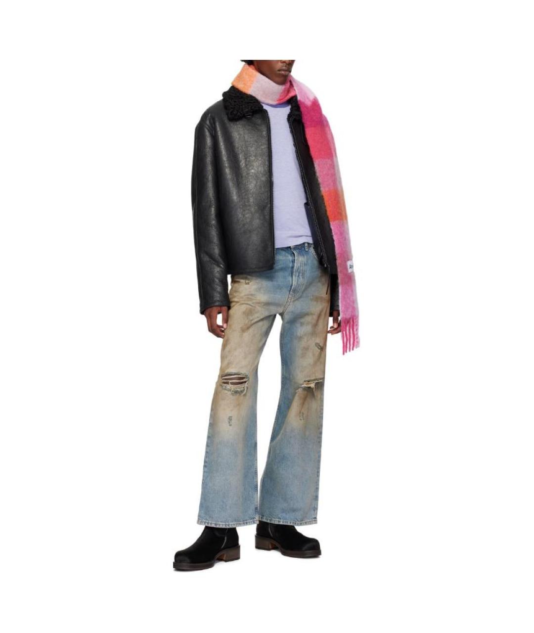 ACNE STUDIOS Розовый шарф, фото 3