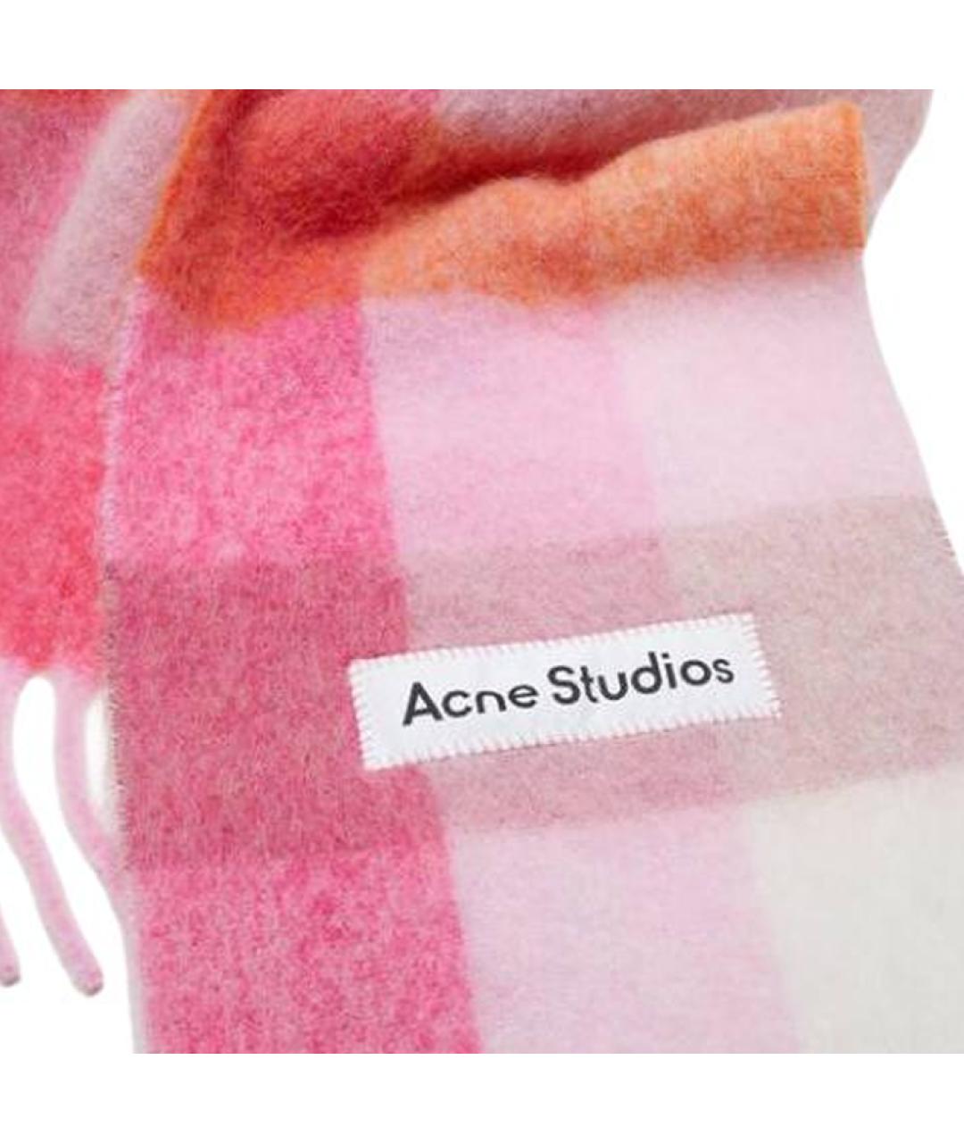 ACNE STUDIOS Розовый шарф, фото 2