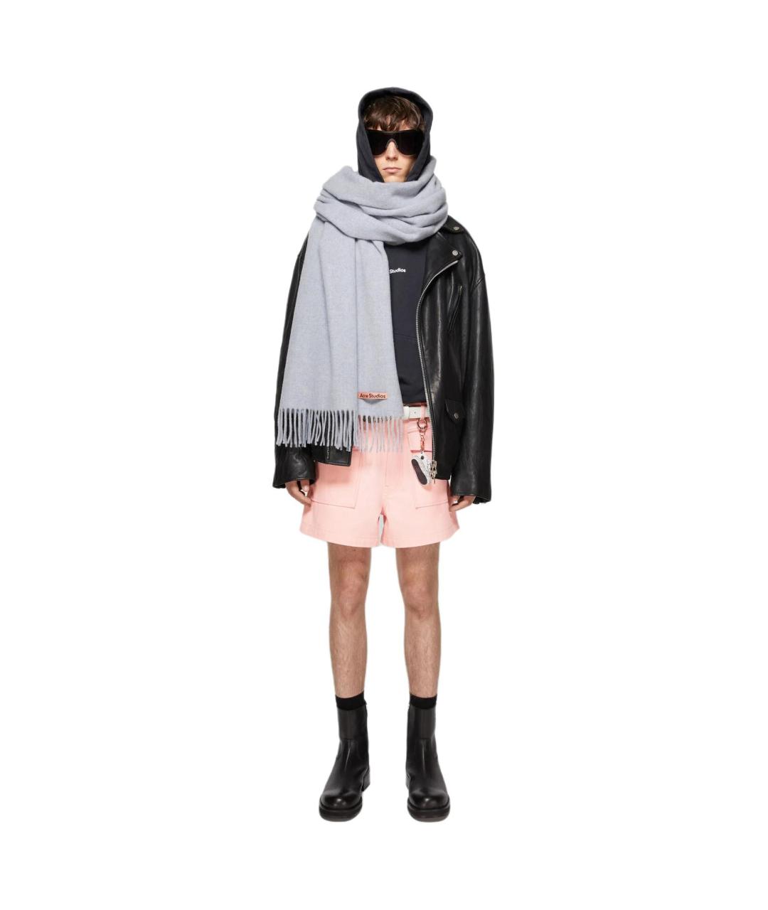 ACNE STUDIOS Голубой шарф, фото 3