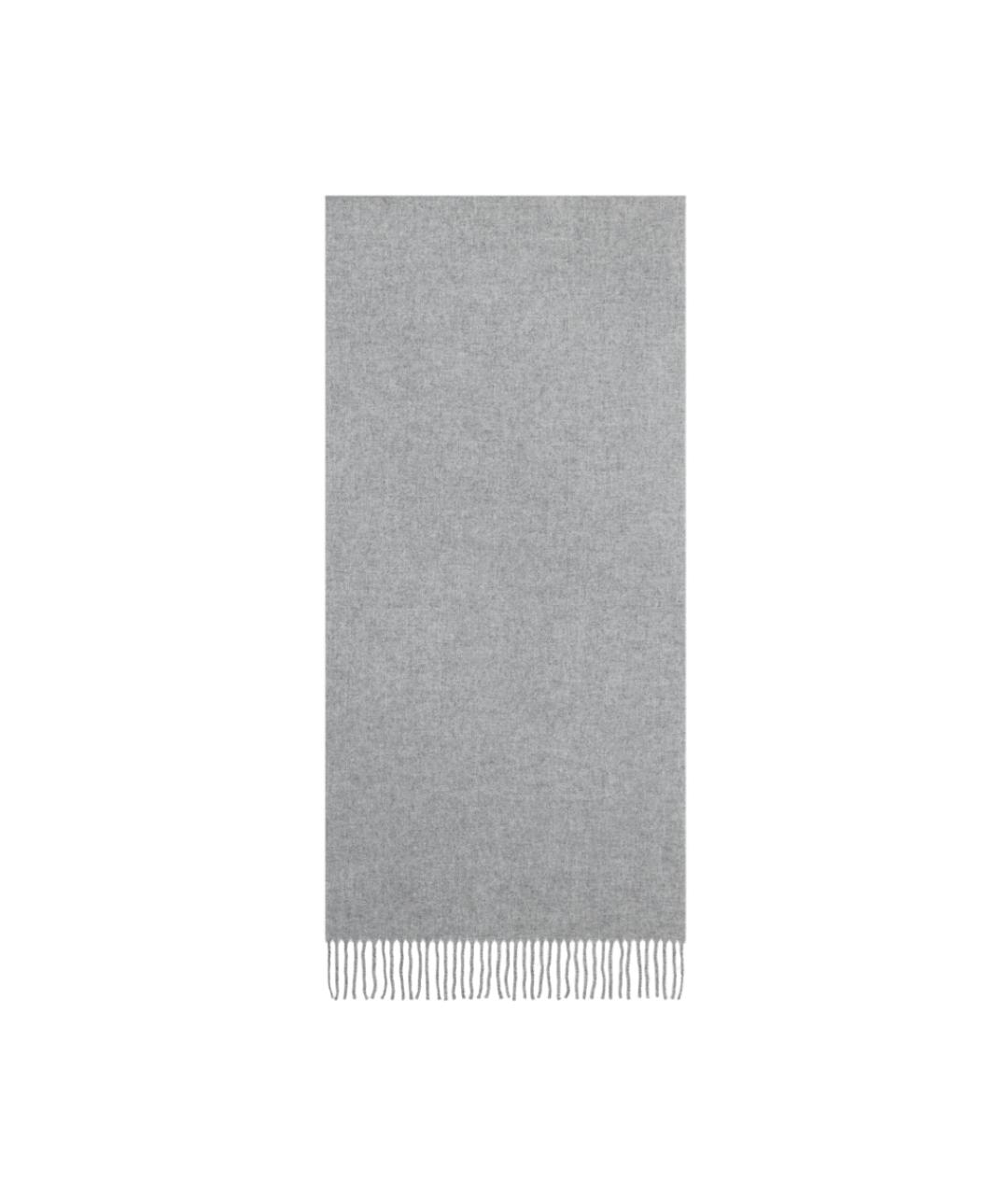 ACNE STUDIOS Серый шерстяной шарф, фото 2