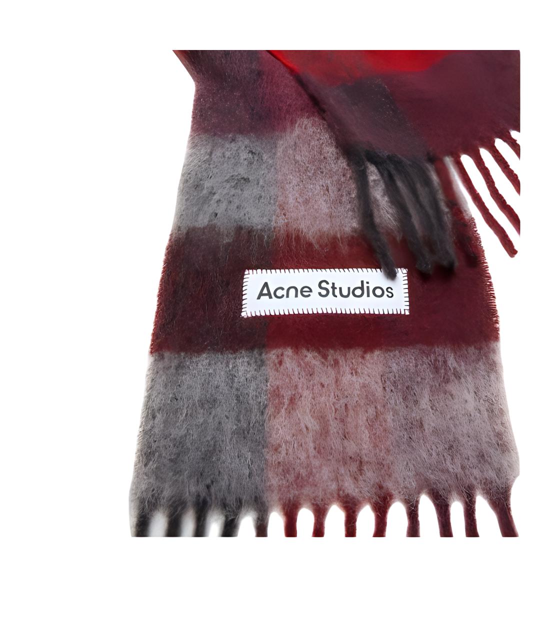 ACNE STUDIOS Красный шарф, фото 2
