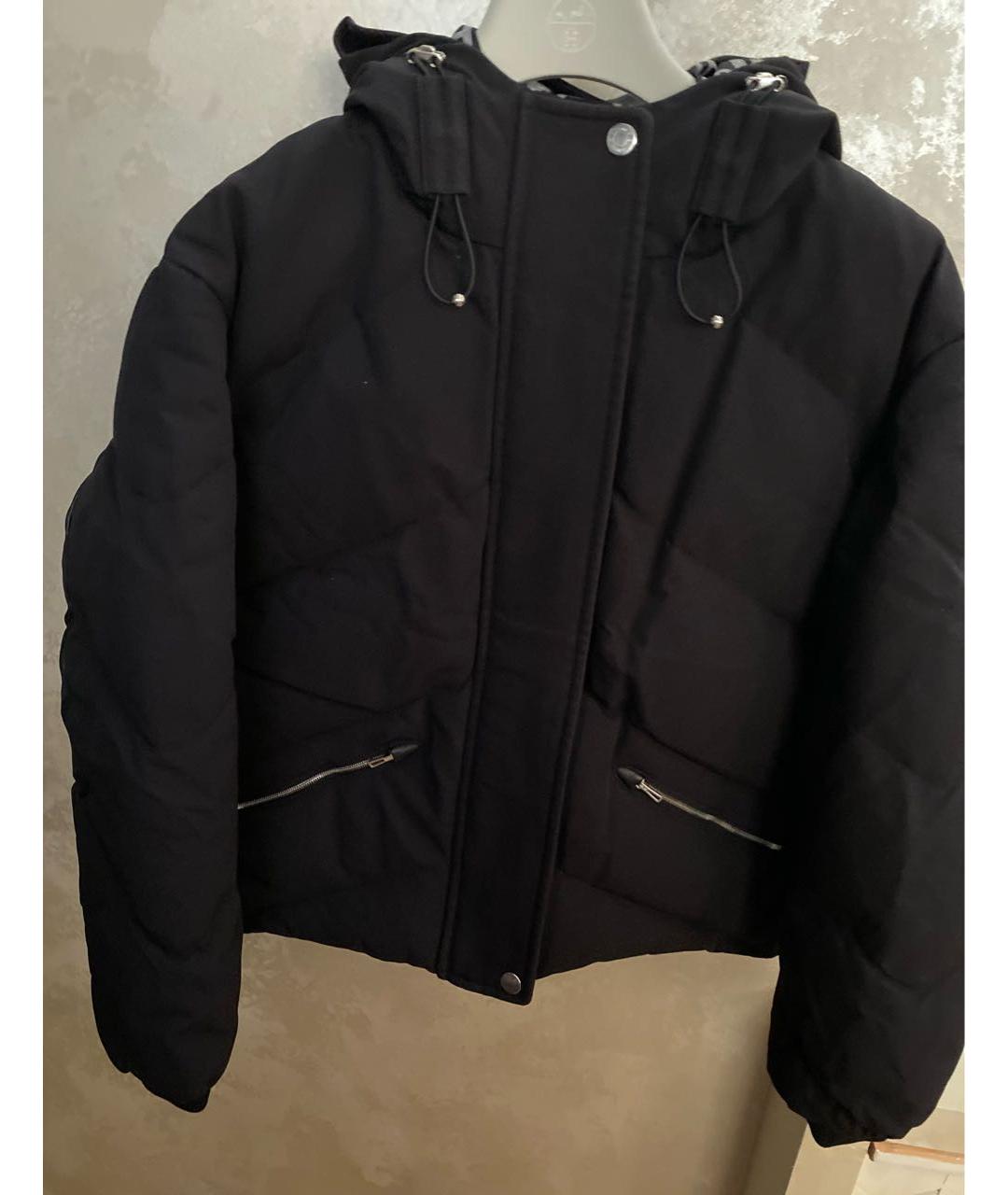 HERMES Черный полиамидовый пуховик, фото 7