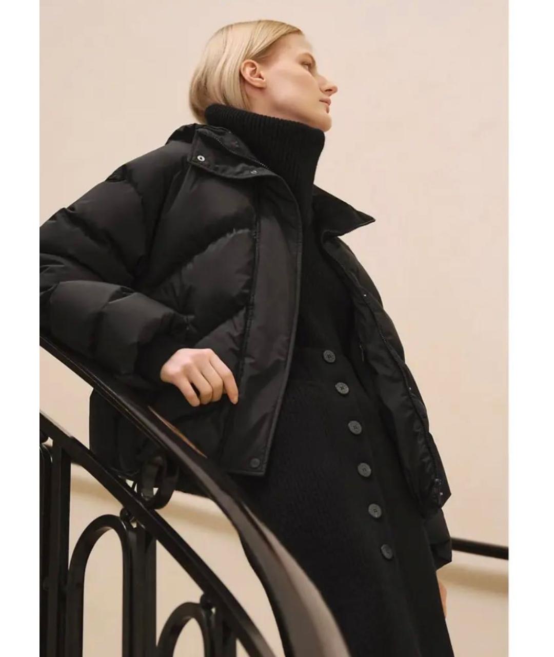 HERMES Черный полиамидовый пуховик, фото 3