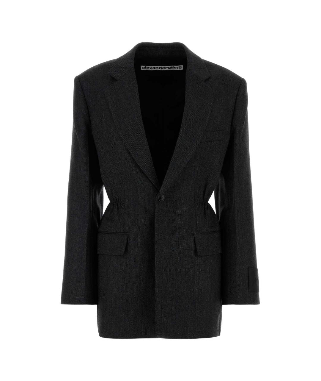 ALEXANDER WANG Серый шерстяной жакет/пиджак, фото 1