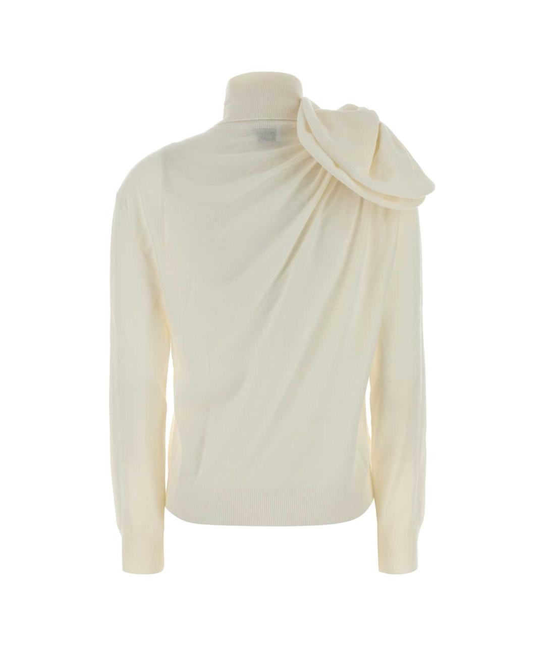 MOSCHINO Белый шерстяной джемпер / свитер, фото 2