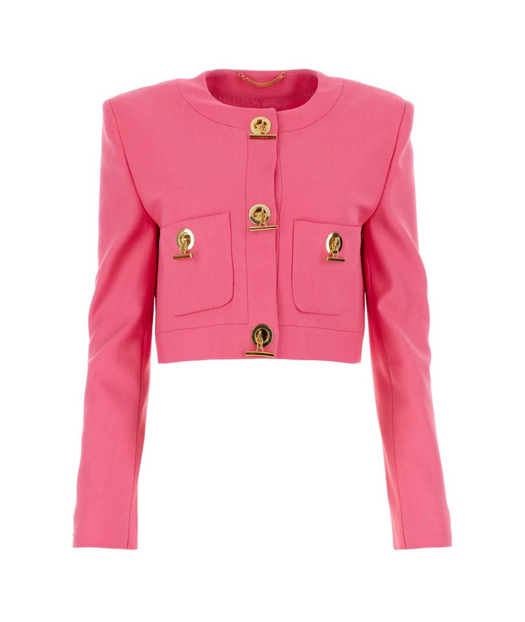MOSCHINO Розовый вискозный жакет/пиджак, фото 1