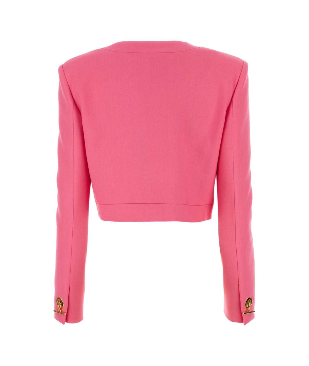 MOSCHINO Розовый вискозный жакет/пиджак, фото 2