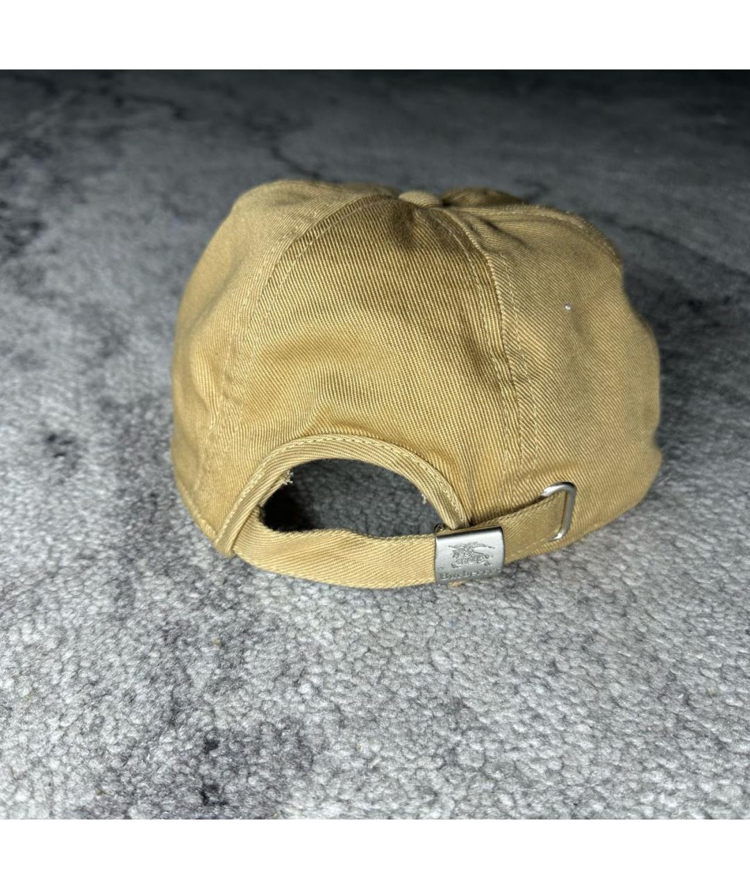 BURBERRY Бежевая хлопковая кепка/бейсболка, фото 3
