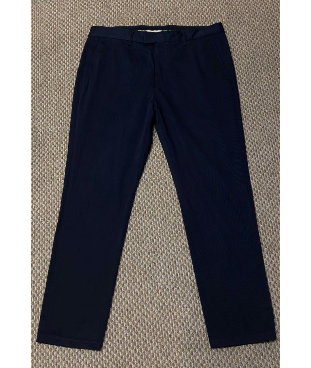 GUCCI Темно-синие хлопковые повседневные брюки, фото 3