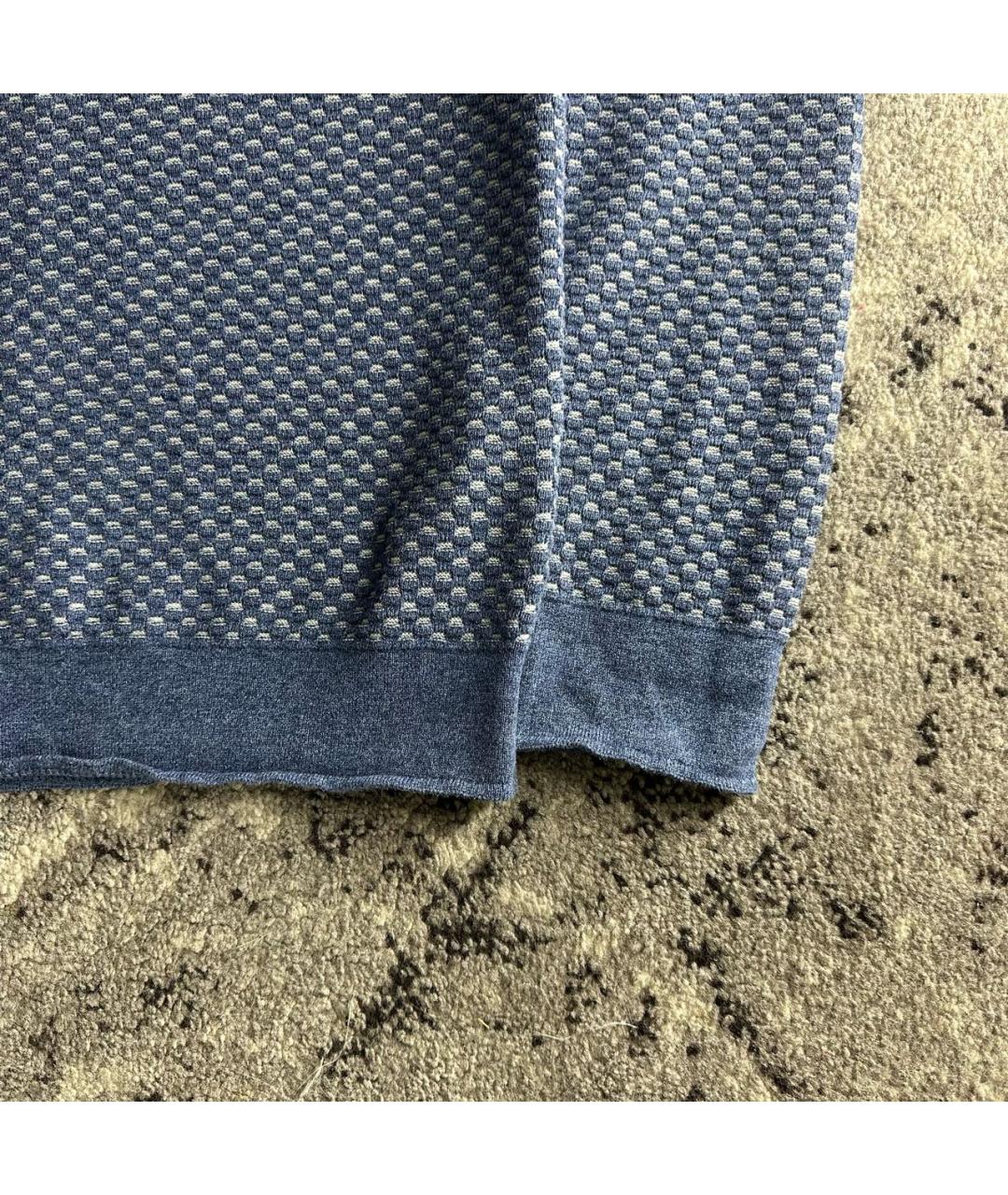 FALCONERI Синий хлопковый джемпер / свитер, фото 3