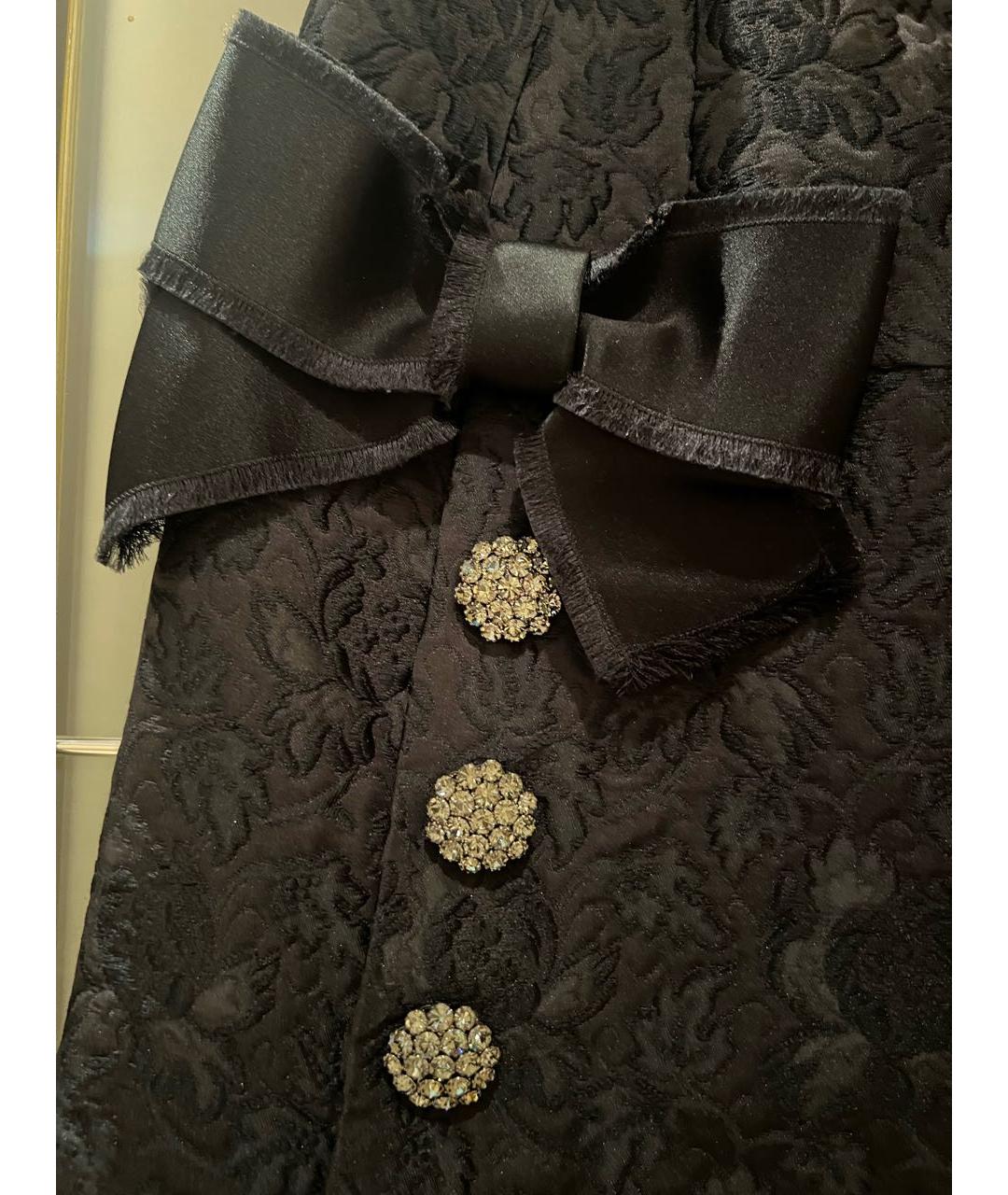 DOLCE&GABBANA Черная сетчатая юбка мини, фото 4